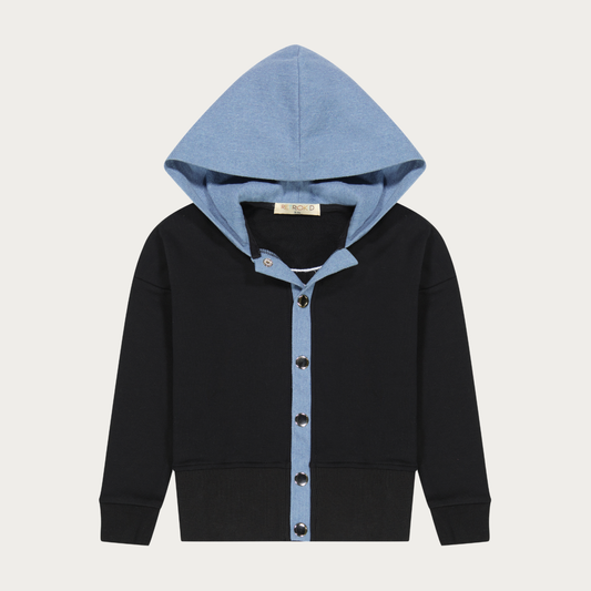 Denim Hood Scuba Bomber