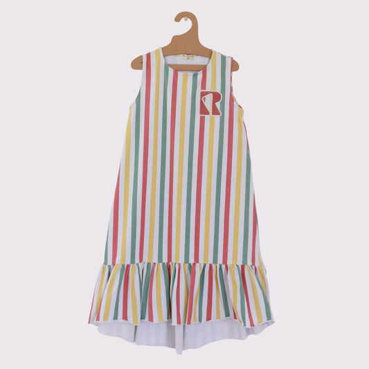 Retro Summer Stripe Sundress