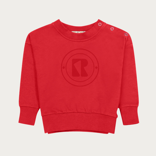 Velour Stamped Sweatshirt