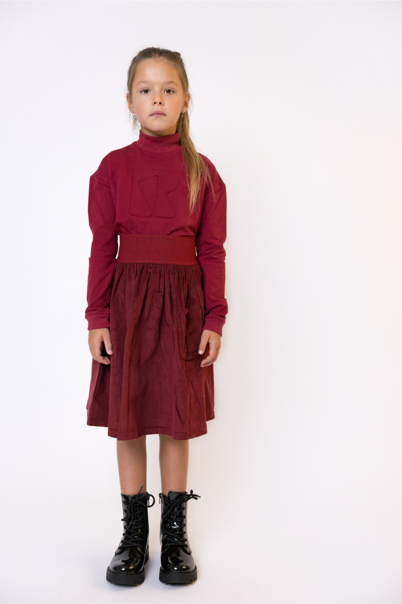 Hazel Cords Girls Pocket Skirt